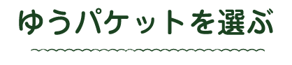 ゆうパケットを選ぶ