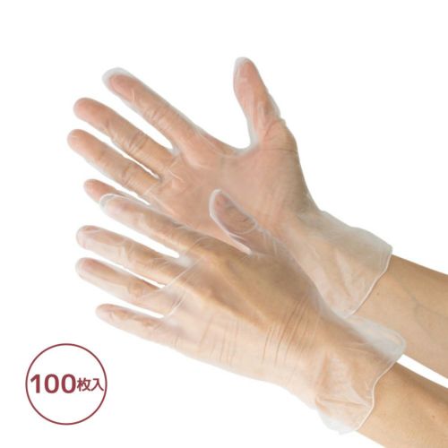 使いきり ビニール極薄手袋 100枚入 （手袋）| 畑のしごと服専門