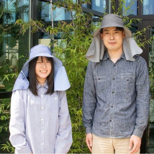 ゆったりサイズの農園フード - 男女兼用 （農帽・日よけ帽）| 畑の