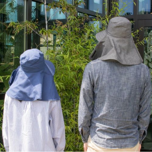 ゆったりサイズの農園フード - 男女兼用 （農帽・日よけ帽）| 畑の