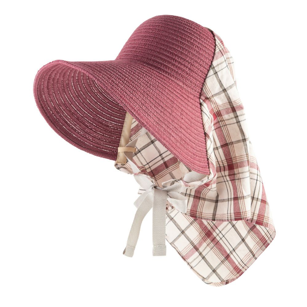 農園帽 ハーフ＆ハーフ/プラムピンク （帽子）| 畑のしごと服専門